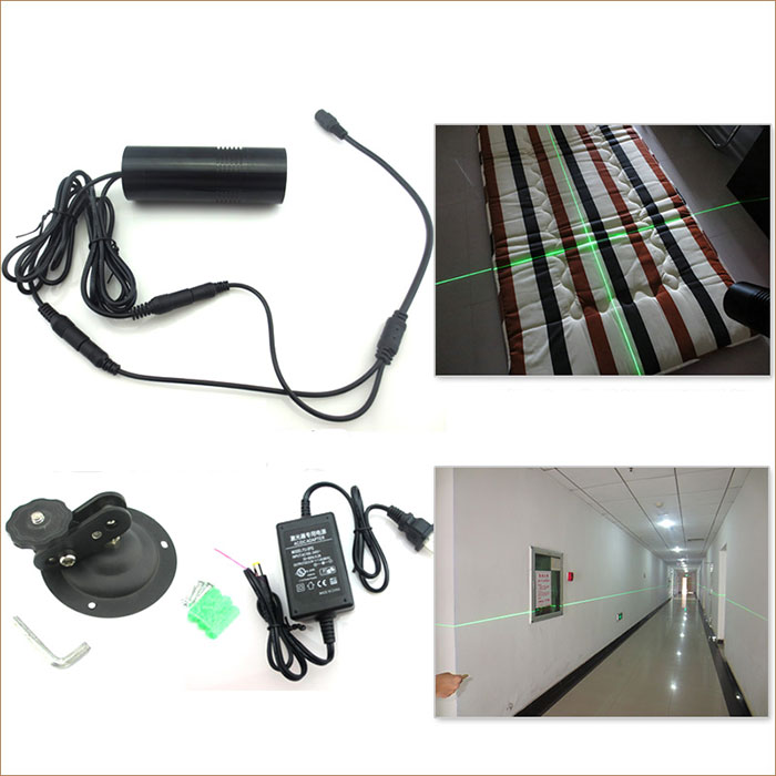 532nm 10mw Line Cross 2IN1 Verde Adjustable Laser Positioning Lamp Módulo láser